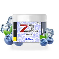 7 Days Classic Shisha Tabak 200g - C. Blue