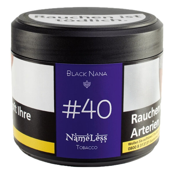 NameLess Shisha Tabak 200g - #40 Black Nana