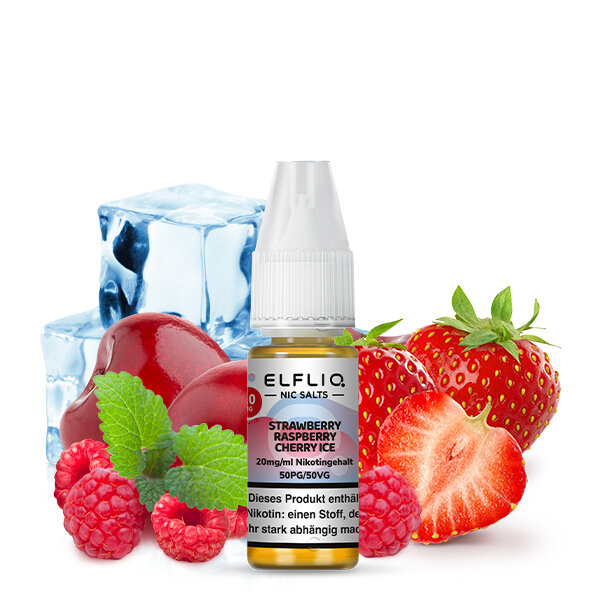 Elfliq by Elf Bar Liquid 20 mg/ml - Strawberry Raspberry Cherry Ice