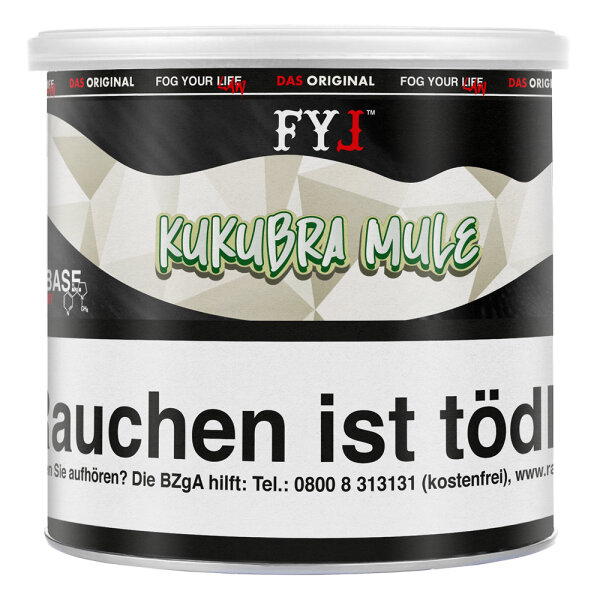 Fog Your Law Pfeifentabak 65g - Dry Base Kukubra Mule