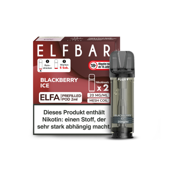 Elf Bar ELFA Pods 20mg (2 Stück)  - Blackberry Ice