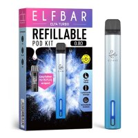 Elf Bar ELFA Turbo Pod Kit Akku 550mAh - Aurora Cyan