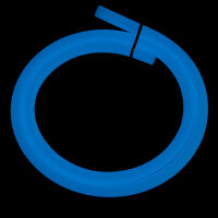Jookah - Silikonschlauch Glow Blau Matt
