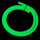 Jookah - Silikonschlauch Glow Grün Matt