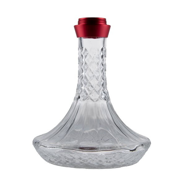 Jookah Ersatzglas ALK002-A mit Gewinde Klein Red