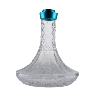 Jookah Ersatzglas ALK001-A mit Gewinde Groß Sky Blue