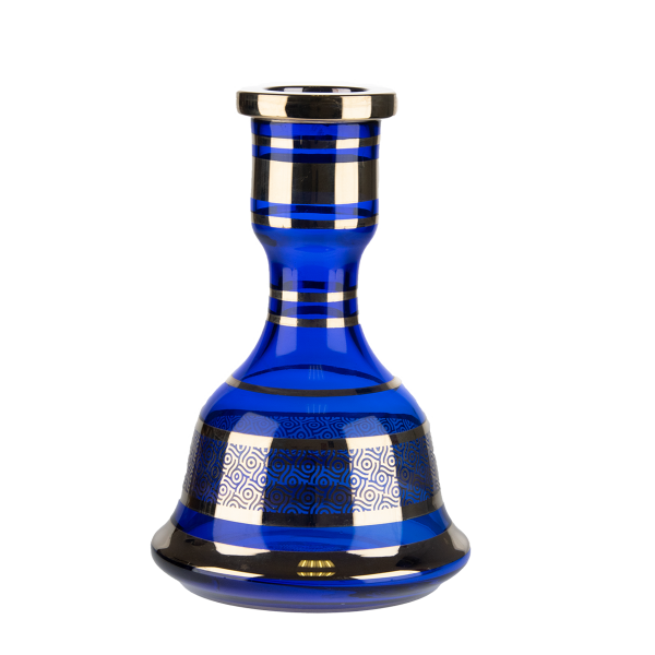 Jookah Tradi Ersatzglas Klein - 530-06 Gold/Blau