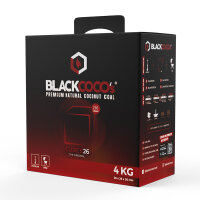 Blackcoco‘s 4KG - Kokosnuss Naturkohle Cubes26...