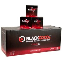 Blackcoco‘s 20KG - Kokosnuss Naturkohle Cubes26...