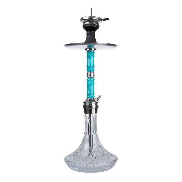 Jookah Edelstahl Shisha - Royal Flush - Steel/Türkis