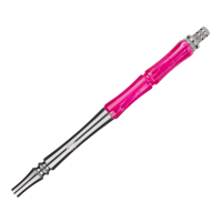 Jookah Edelstahl Shisha - Straight Flush - Black Steel Pink