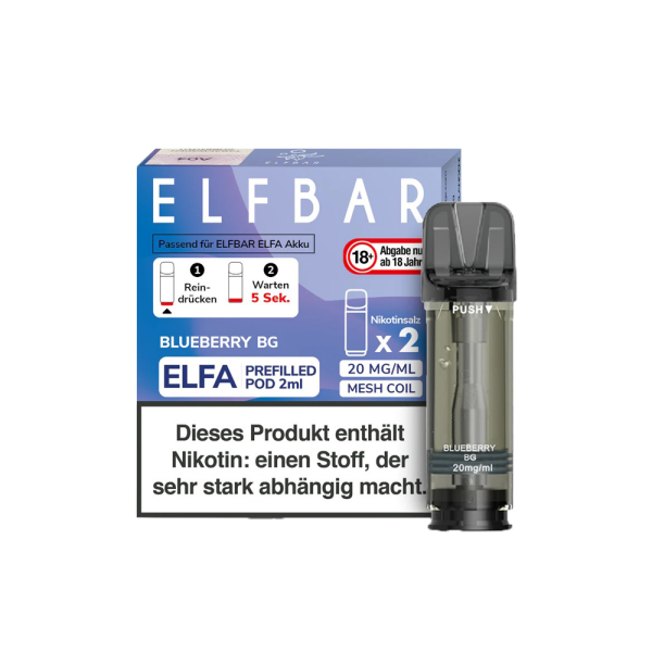 Elf Bar ELFA Pods 20mg (2 Stück)  - Blueberry BG