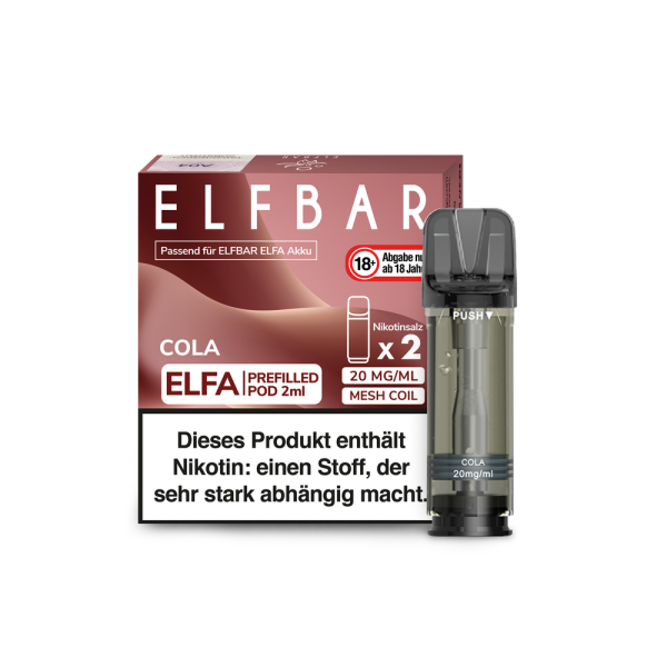 Elf Bar ELFA Pods 20mg (2 Stück)  - Cola