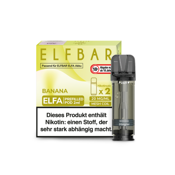 Elf Bar ELFA Pods 20mg (2 Stück)  - Banana